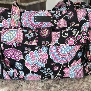 Vera Bradley Women's Floral Baby Bag - Black, Pink, Blue